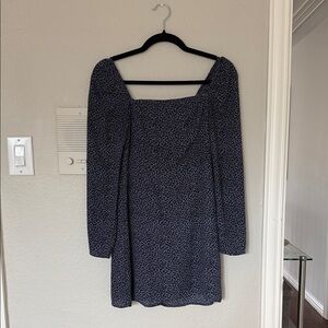 Abercrombie & Fitch Navy and Black Long Sleeve Dress